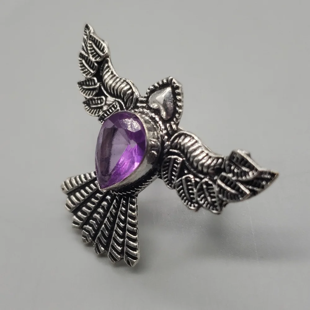 Amethyst Thunderbird Ring - Picture 4 of 7